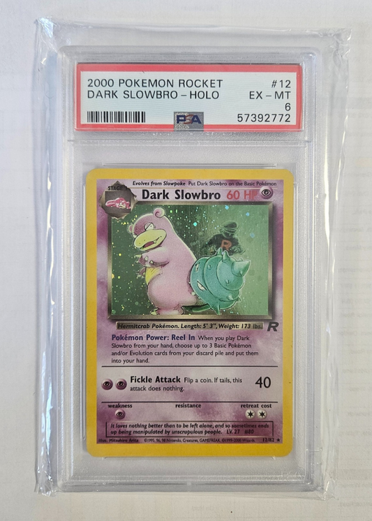 2000 Pokemon Rocket Dark Slowbro - Holo - PSA Grade 6 EX-MT
